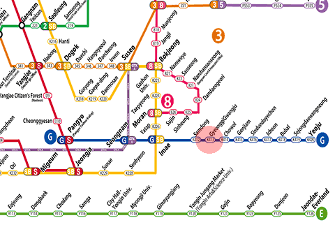 Gyeonggi Gwangju station map
