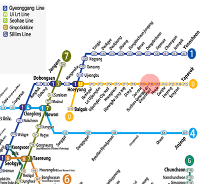 Gyeonggi Provincial Government Northern Office station map