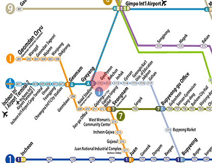 Gyulhyeon station map