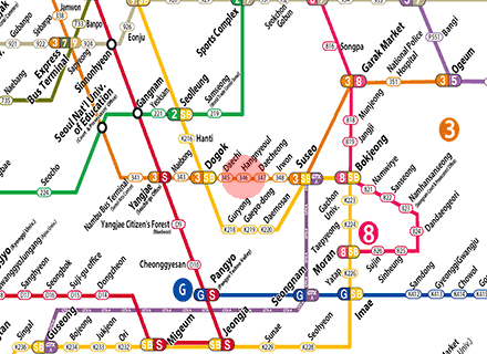 Hangnyeoul station map