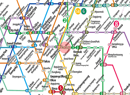 Hanyang University station map