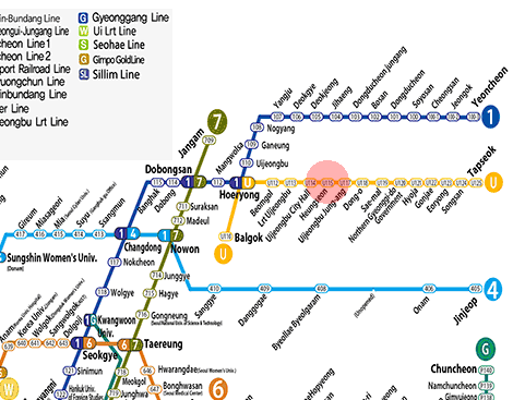 Heungseon station map
