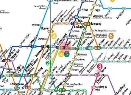 Hoegi station map