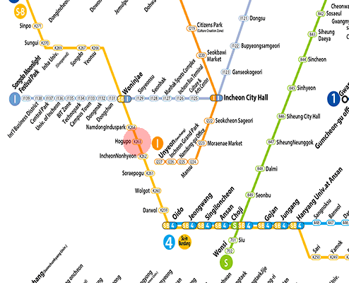 Hogupo station map