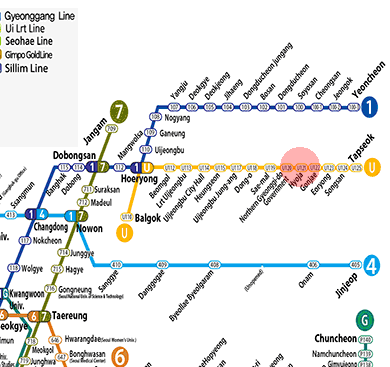 Hyoja station map