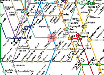 Ichon station map
