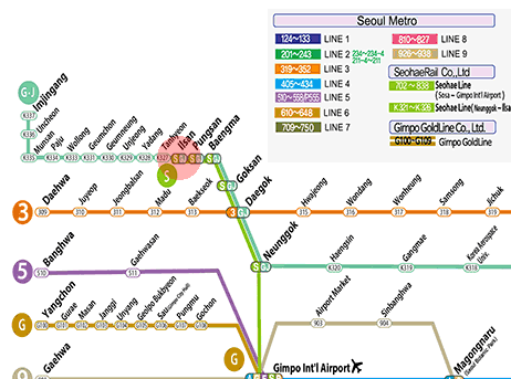 Ilsan station map