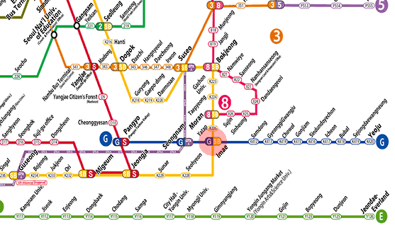 Imae station map