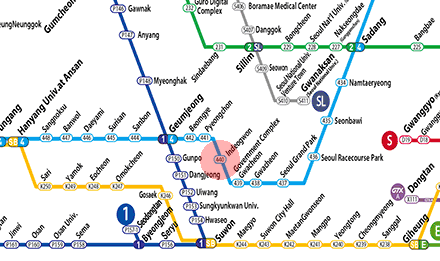 Indeogwon station map