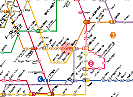 Irwon station map