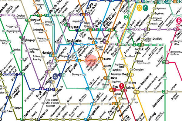 Itaewon station map