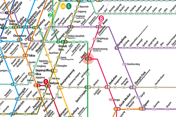 Jamsil station map