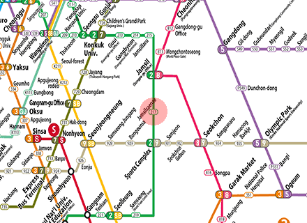 Jamsilsaenae station map