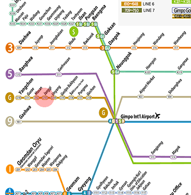 Janggi station map