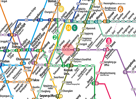 Janghanpyeong station map