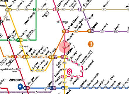 Jangji station map