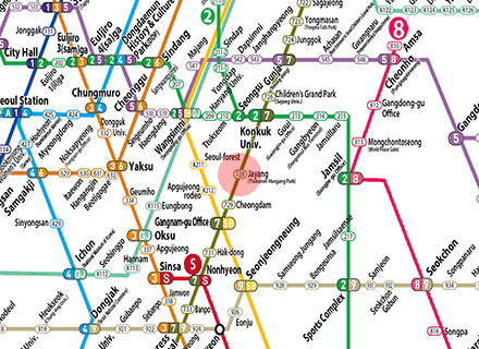 Jayang station map