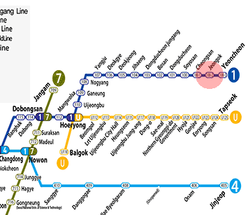 Jeongok station map