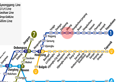 Jihaeng station map