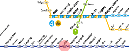 Jiksan station map
