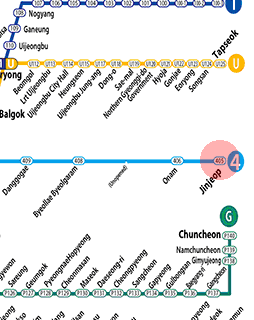 Jinjeop station map