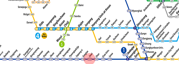 Jinwi station map