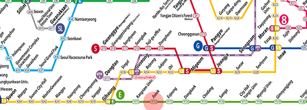 Jiseok station map