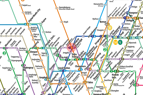 Jongno 3-ga station map