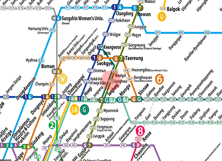 Junghwa station map