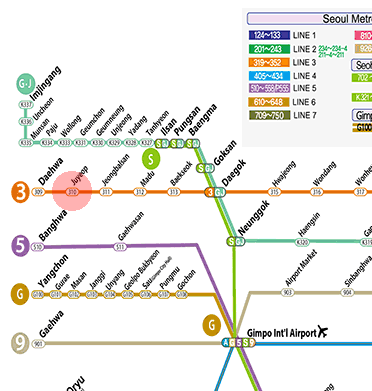 Juyeop station map