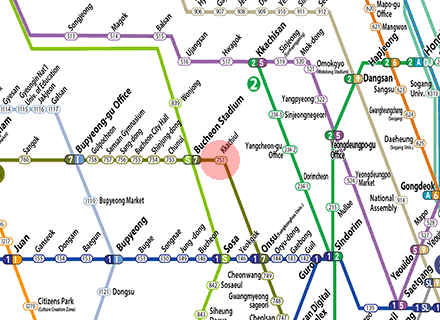 Kkachiul station map