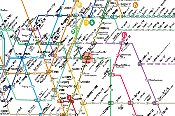 Konkuk University station map