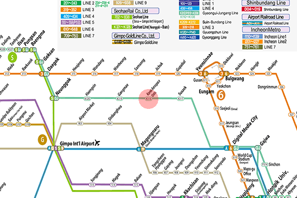 Korea Aerospace University station map