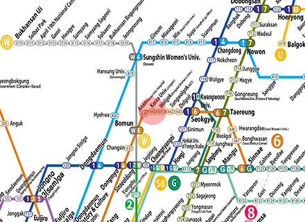 Korea University station map