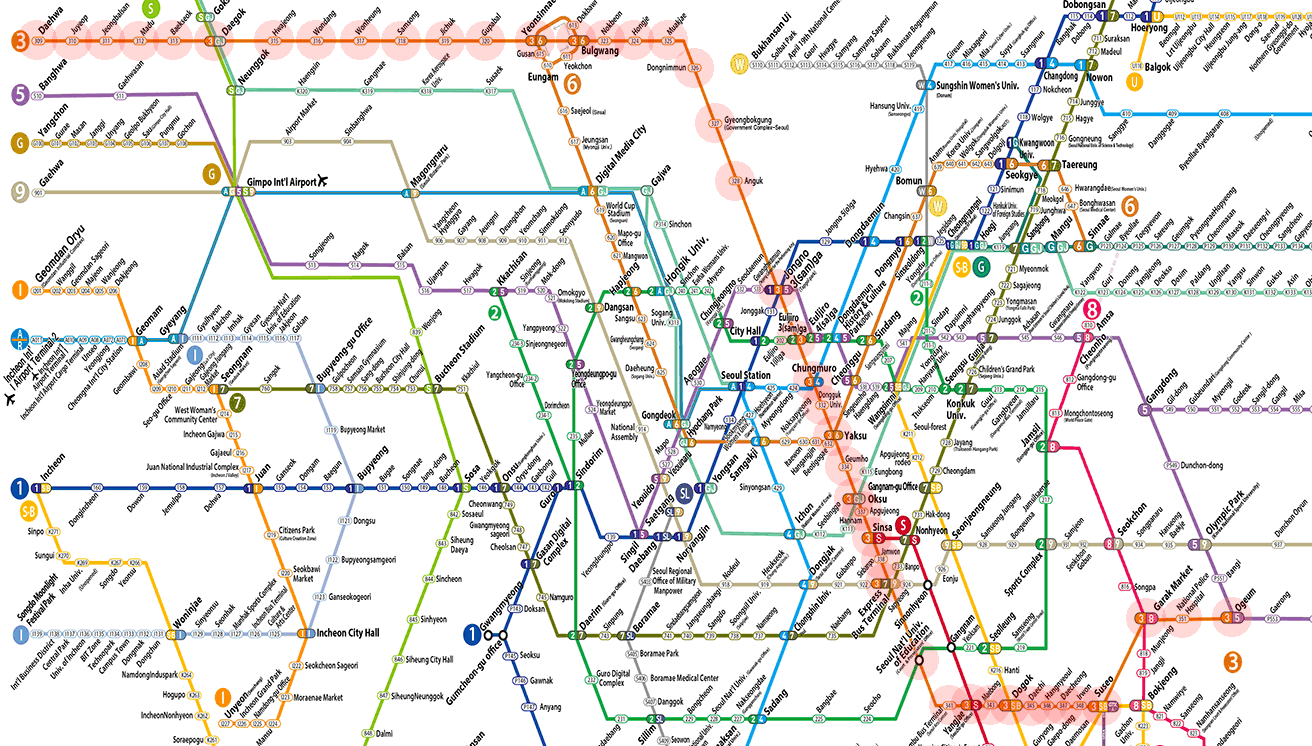 Seoul subway Line 3 map