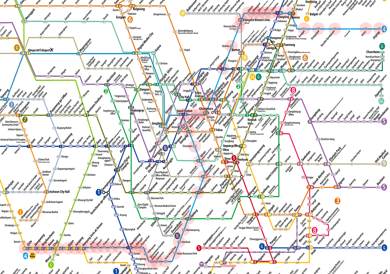 Seoul subway Line 4 map