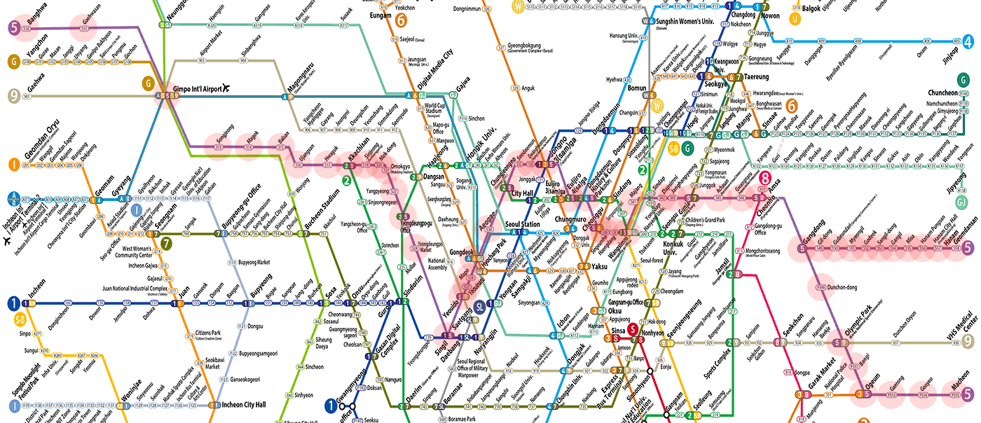 Seoul subway Line 5 map