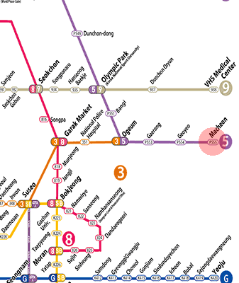 Macheon station map