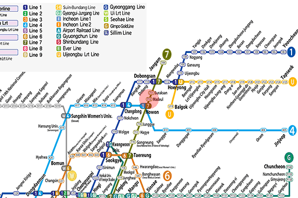 Madeul station map
