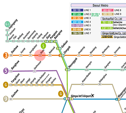 Madu station map