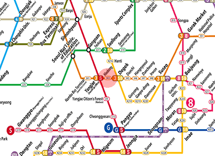Maebong station map