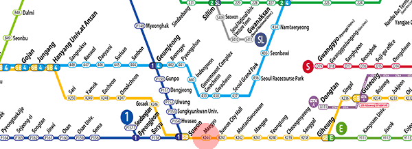 Maegyo station map