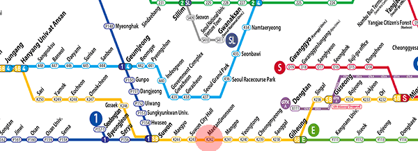 MaetanGwonseon station map