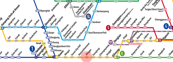 Mangpo station map