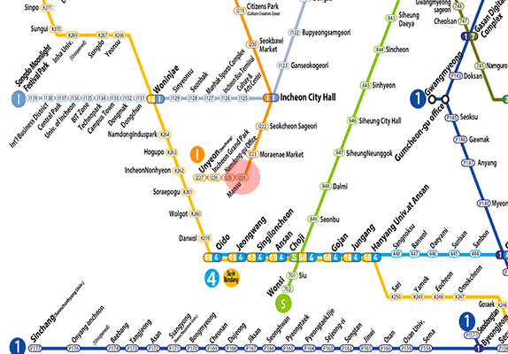 Mansu station map