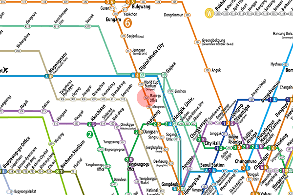 Mapo-gu Office station map