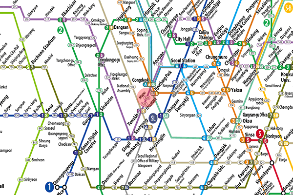 Mapo station map