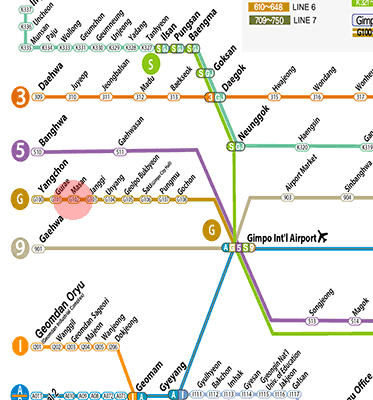 Masan station map