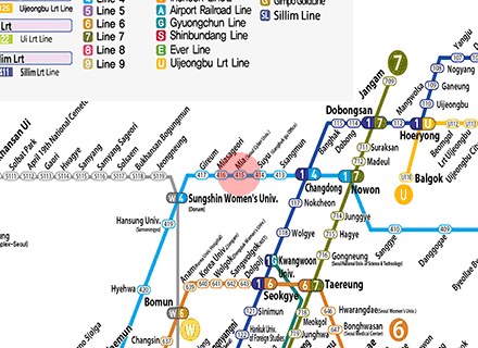 Mia station map