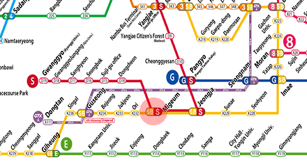 Migeum station map